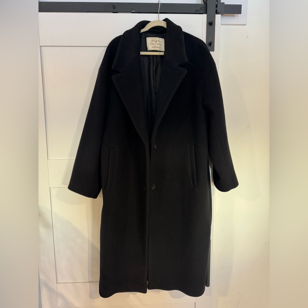 Aritzia Wilfred The Only Coat - Black
